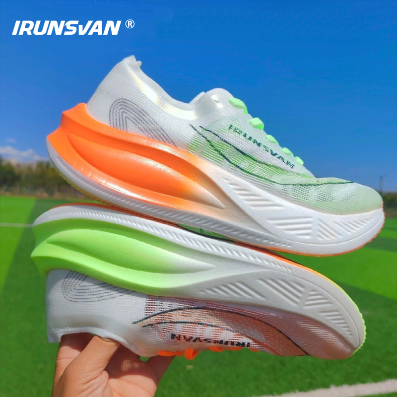 Carbon Plate Marathon Racing Shoes - IRUNSVAN Nylon Carbon Plate Professional Marathon