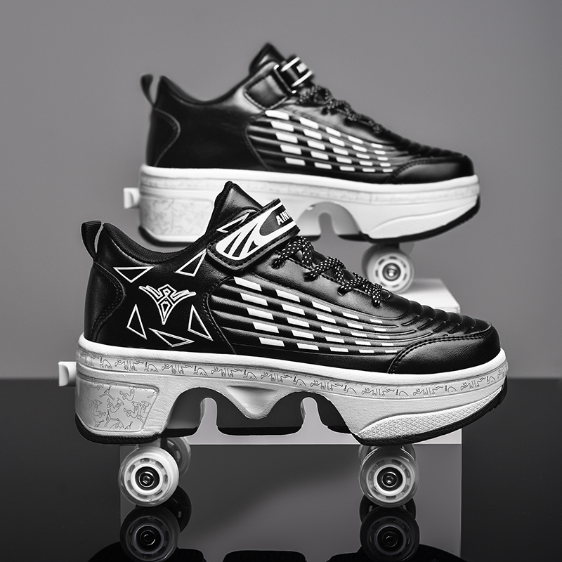 Running Shoes - Youth New Roller Shoes With 4
