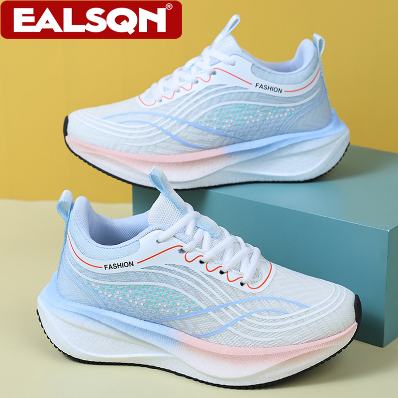 Breathable Mesh Athletic Shoes - Ultralight Breathable White Sneakers for Women's