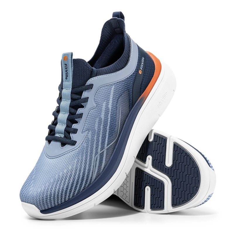 Wide Toe Box Running Sneakers - FitVille Men's Walking Sneakers Wide Toe