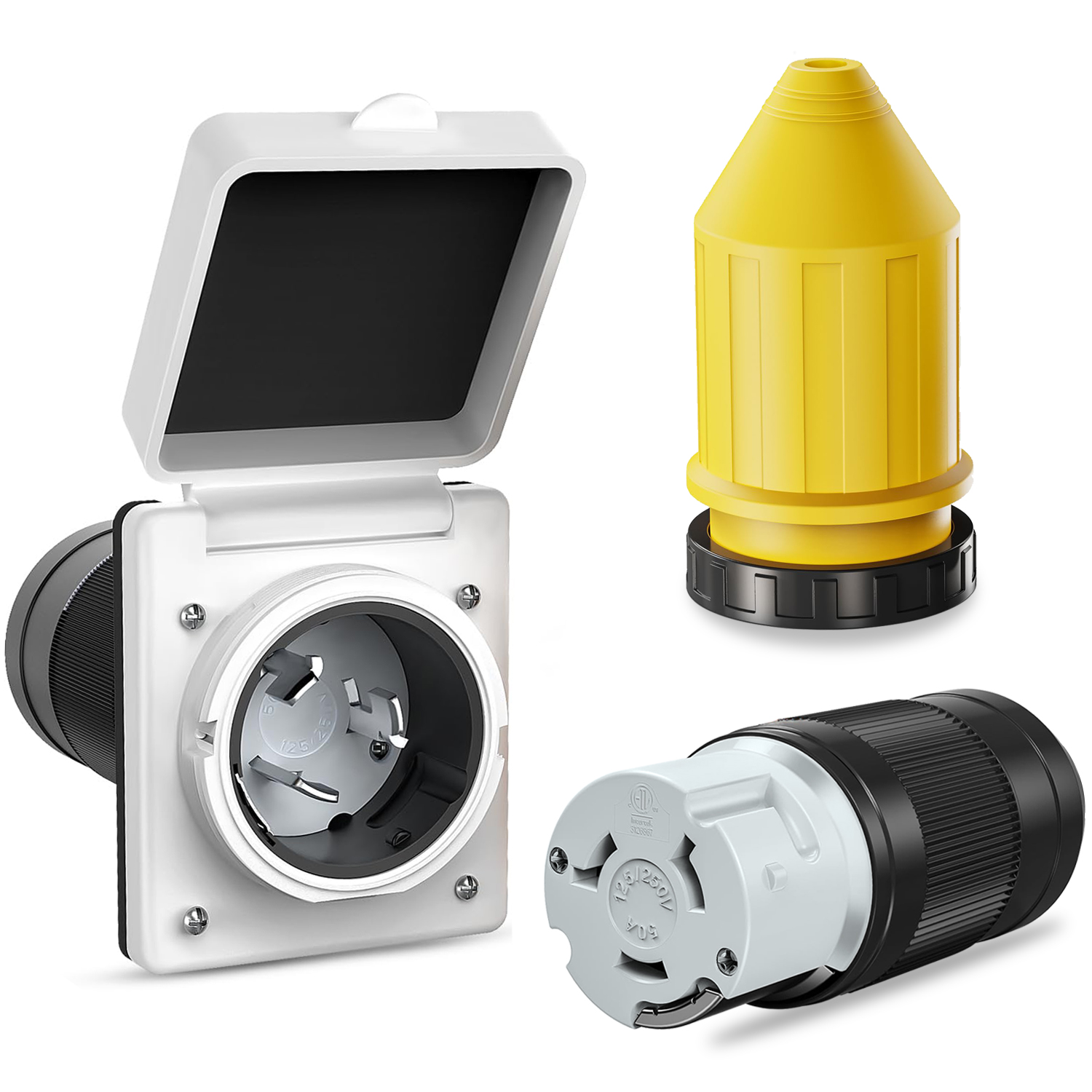 Boots - 50A RV Power Inlet Receptacle Kit