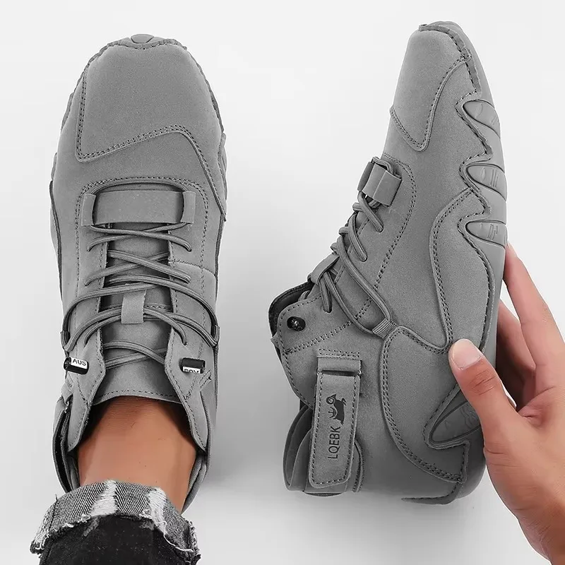 Waterproof Goretex Running Shoes - Men's New Leather Design Shoes Lightweight