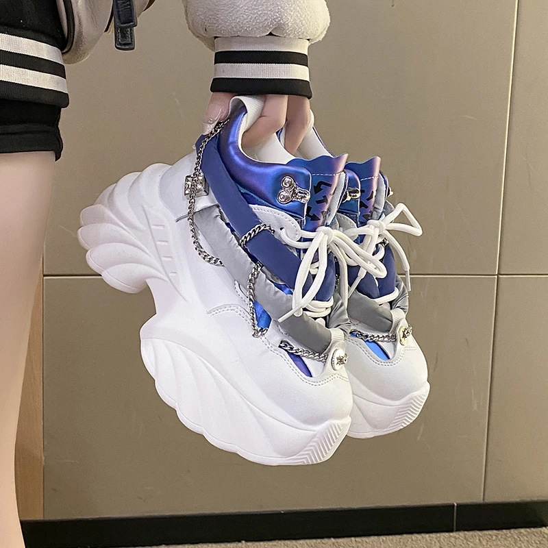 Breathable Mesh Athletic Shoes - Lovely Kawaii Women sneakers wedge casual