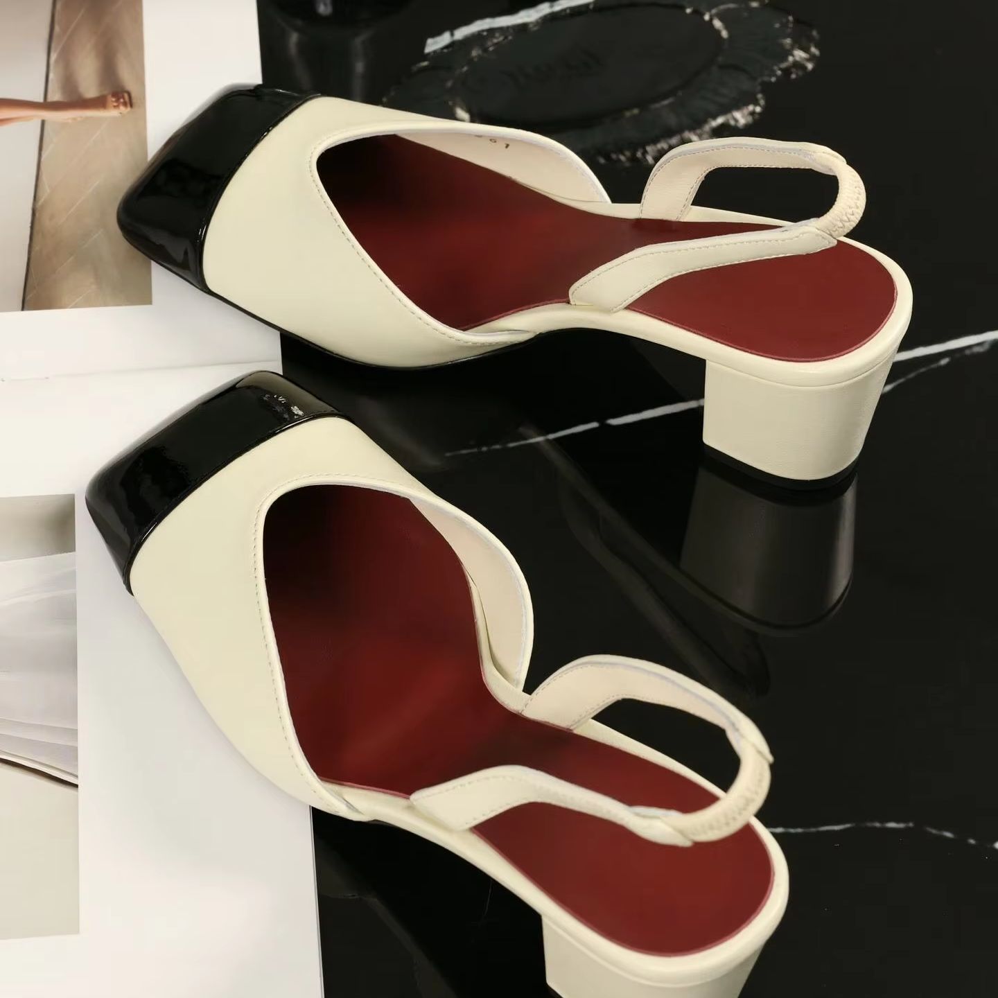 Women Slingback Pumps Two Tone - огляд і ціна Sandals