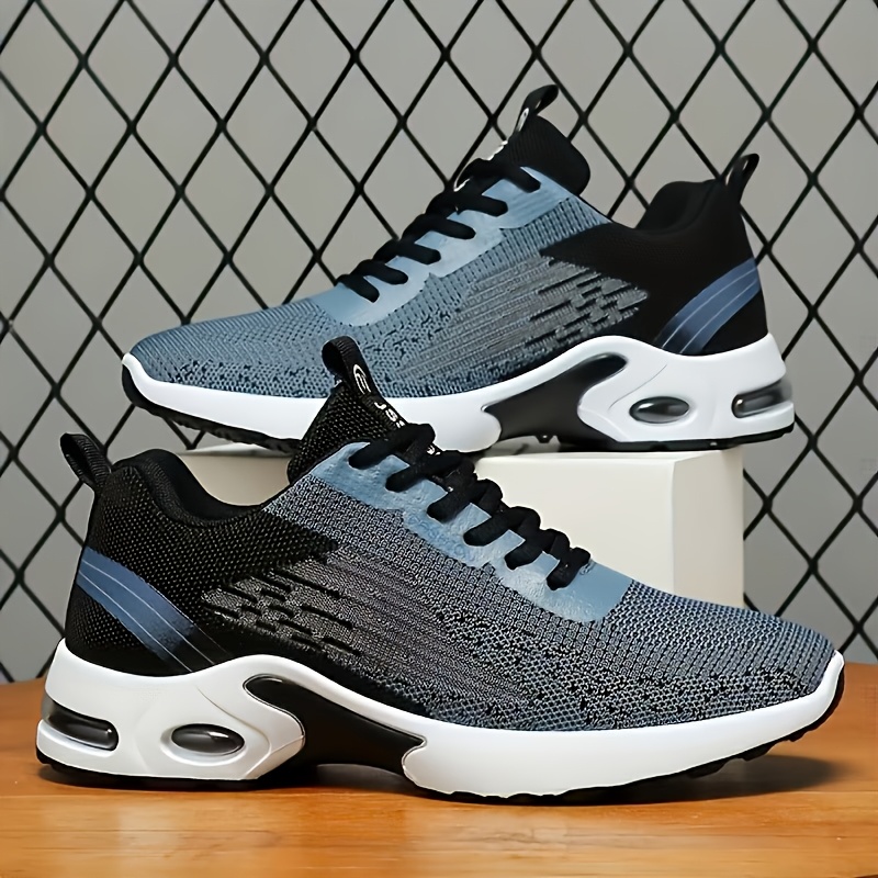 Men Breathable Flying Woven Me - огляд і ціна Shock Absorbing Gym Trainers