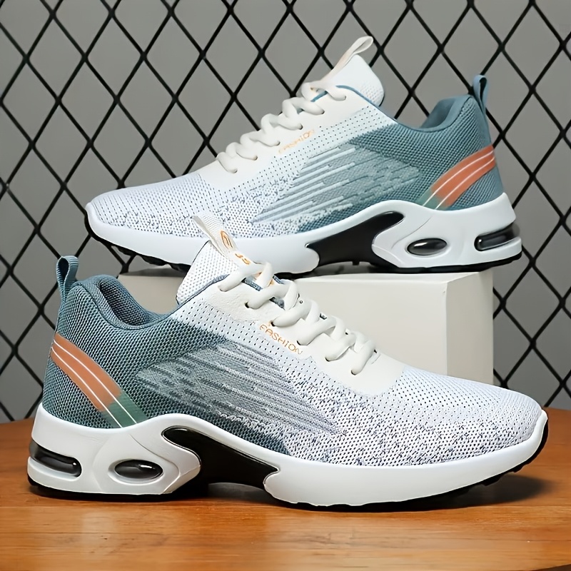 Men Breathable Flying Woven Me - огляд і ціна Shock Absorbing Gym Trainers