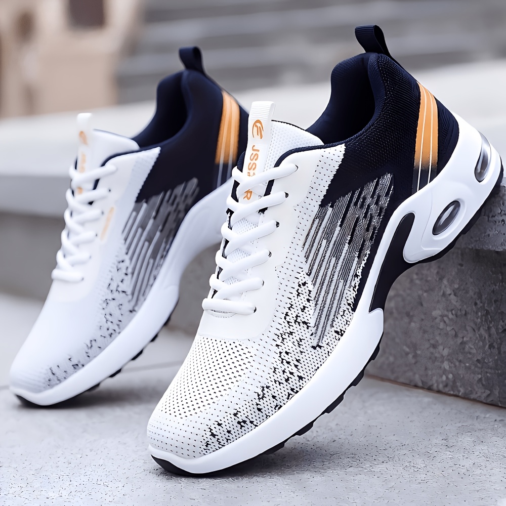 Men Breathable Flying Woven Me - огляд і ціна Shock Absorbing Gym Trainers