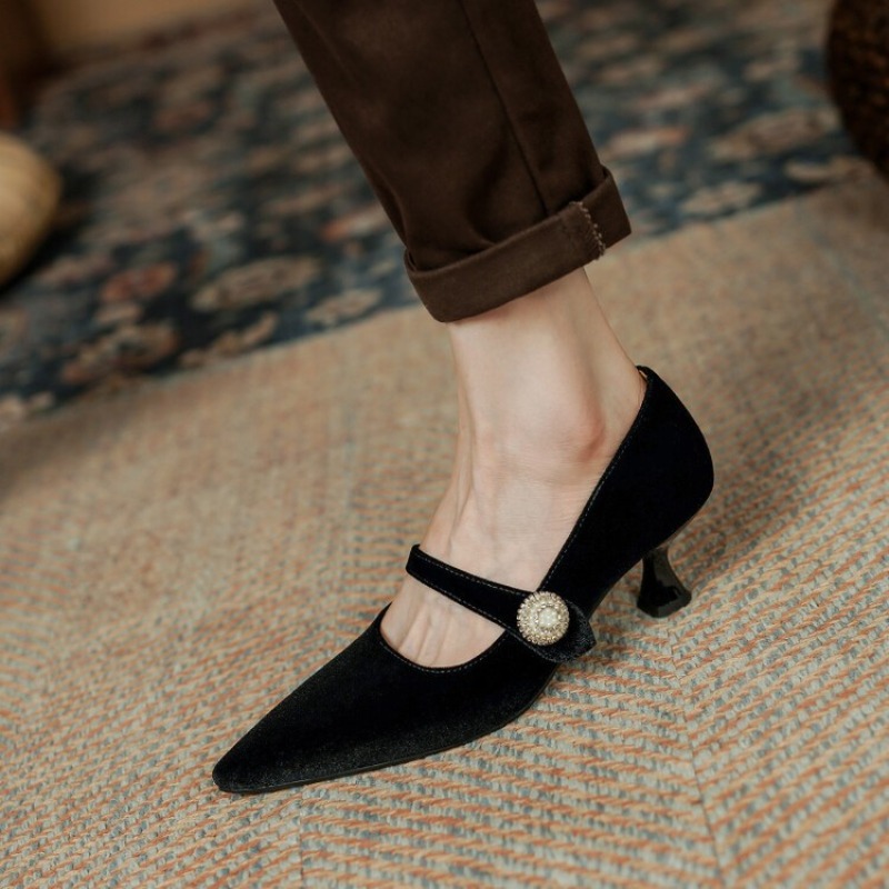 Wine Red Pointed Toe Mary Jane - огляд і ціна Boots