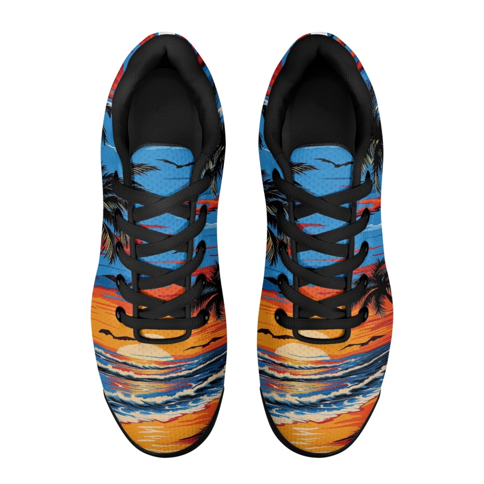 PENSTROLL Sunset Palm Trees Sl - огляд і ціна Air Cushion Jogger Shoes Men