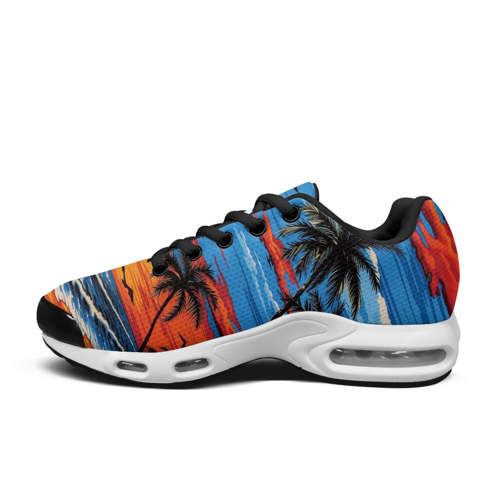 PENSTROLL Sunset Palm Trees Sl - огляд і ціна Air Cushion Jogger Shoes Men