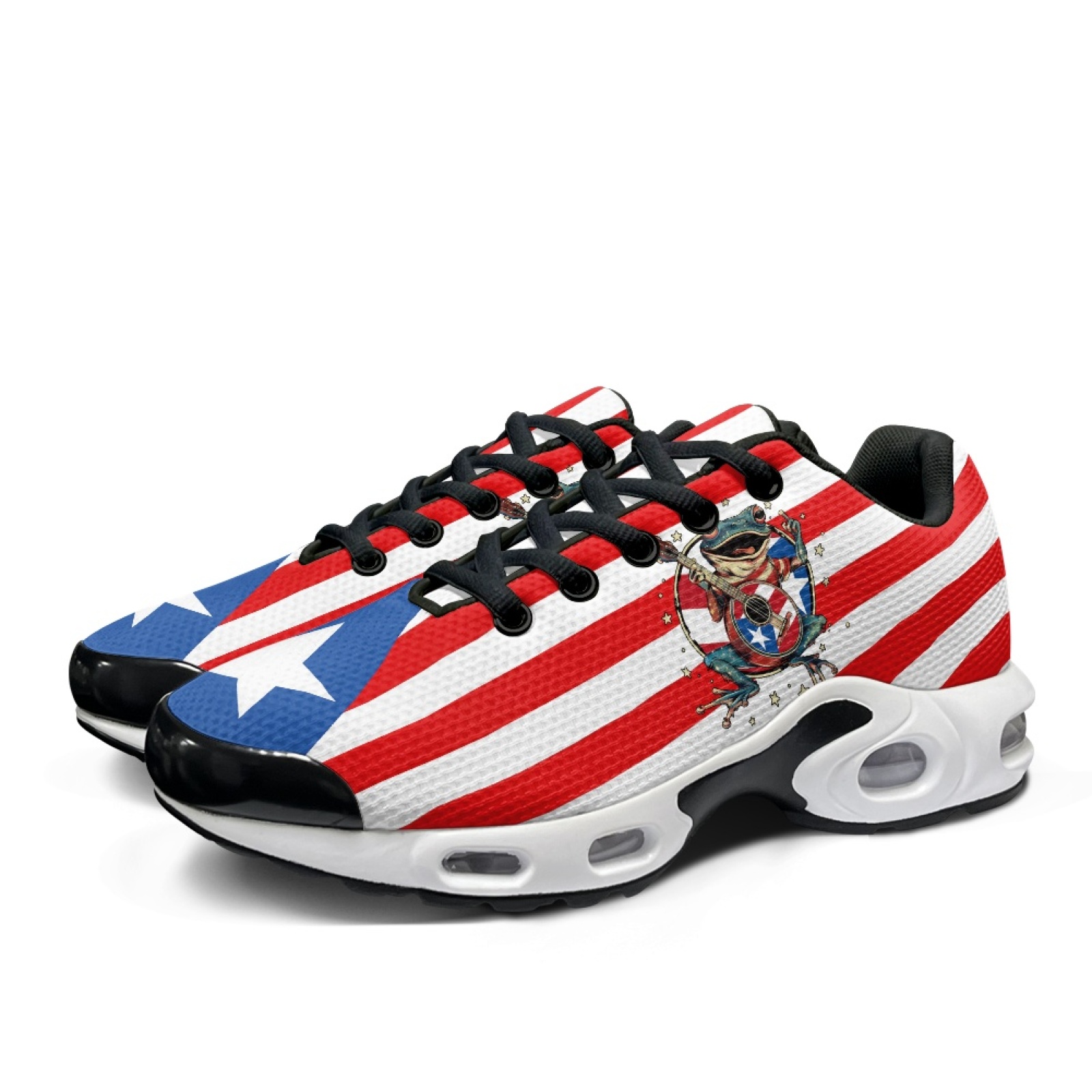 PENSTROLL Red White Blue Star  - огляд і ціна Air Cushion Jogger Shoes Men