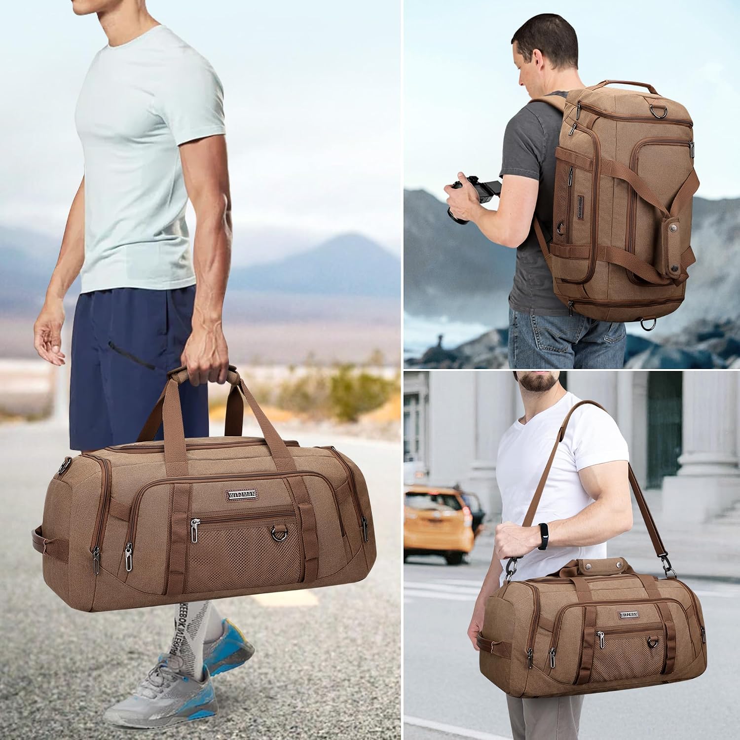 Canvas Duffle Bag for Men 3 in - огляд і ціна Men'S Shoes