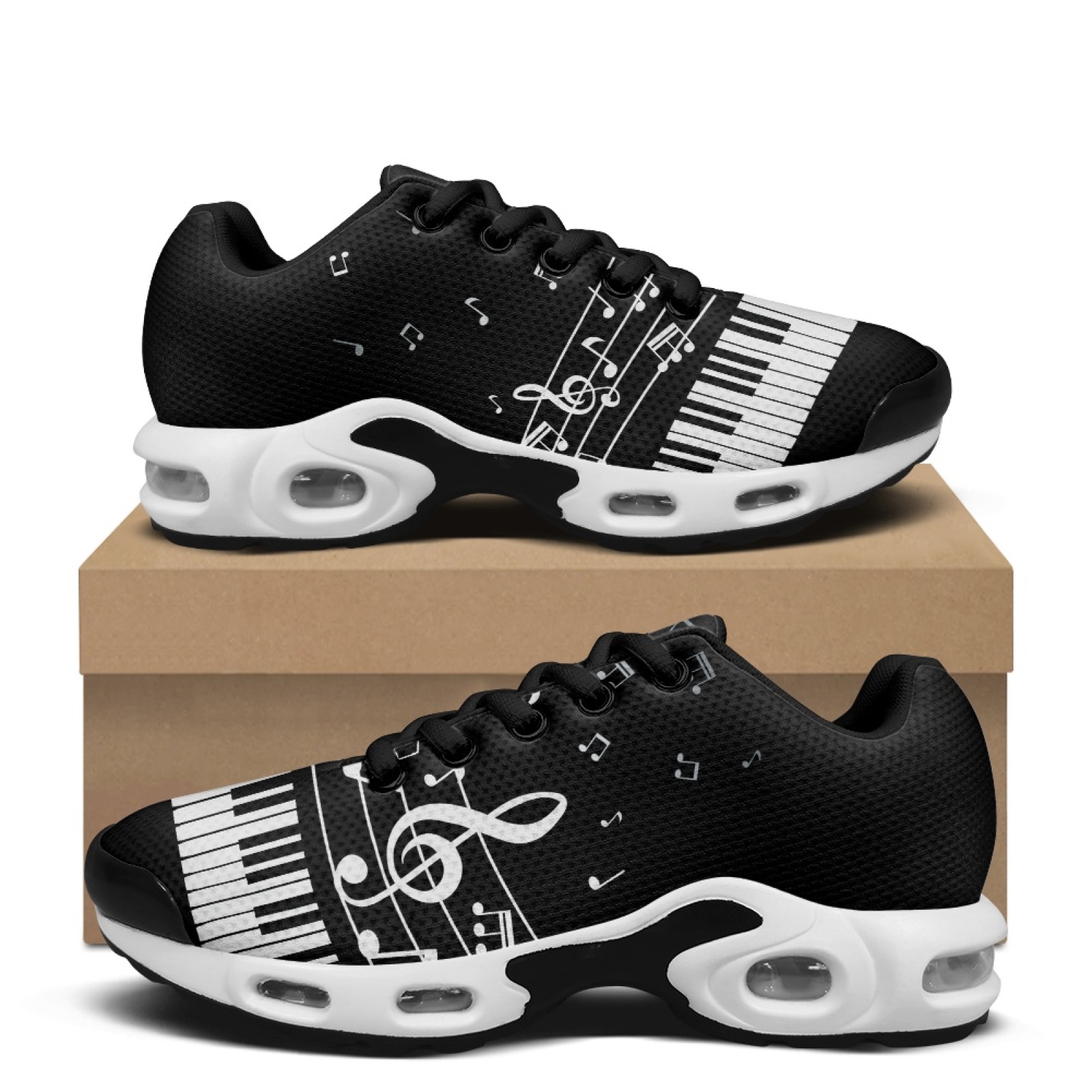 PENSTROLL Piano Music Notes Mo - огляд і ціна Air Cushion Jogger Shoes Men