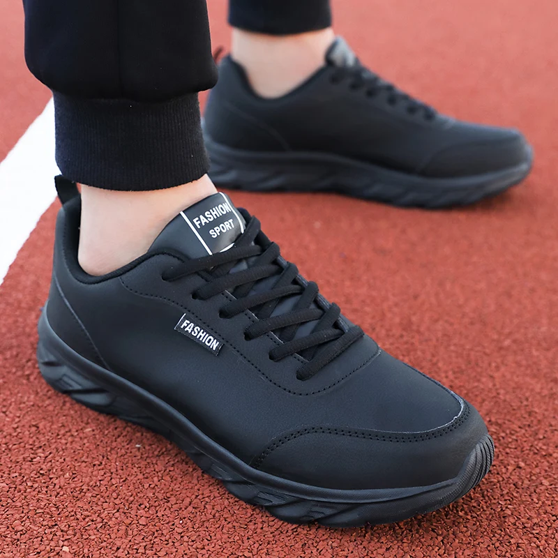 Men's Running Shoes Black PU U - огляд і ціна Waterproof Goretex Running Shoes