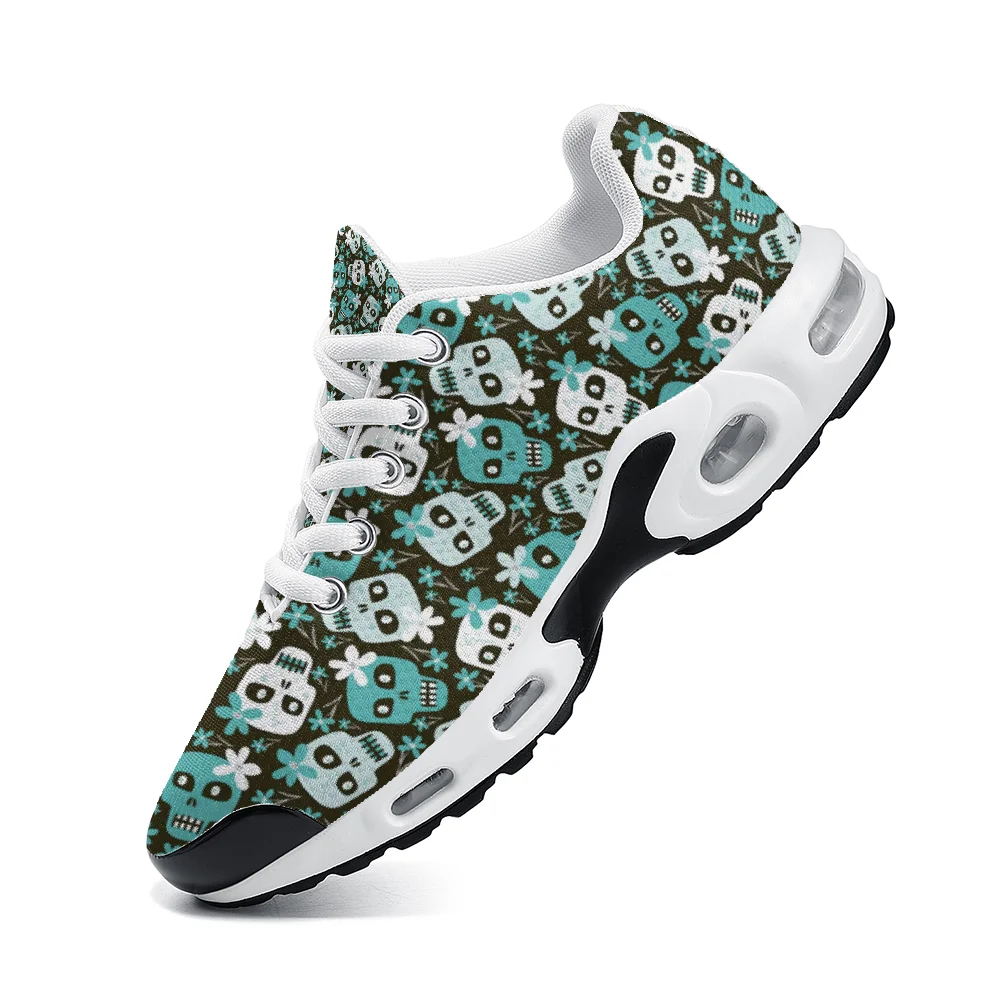 Green skull print casual air-c - огляд і ціна Breathable Mesh Athletic Shoes