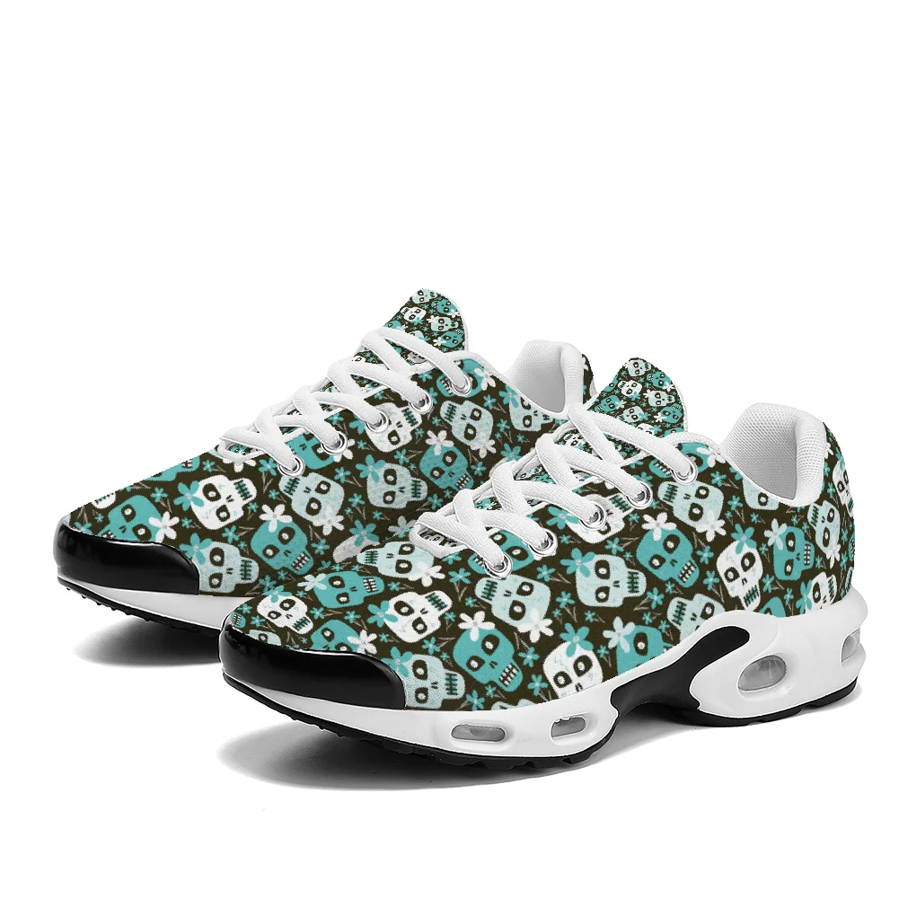 Green skull print casual air-c - огляд і ціна Breathable Mesh Athletic Shoes