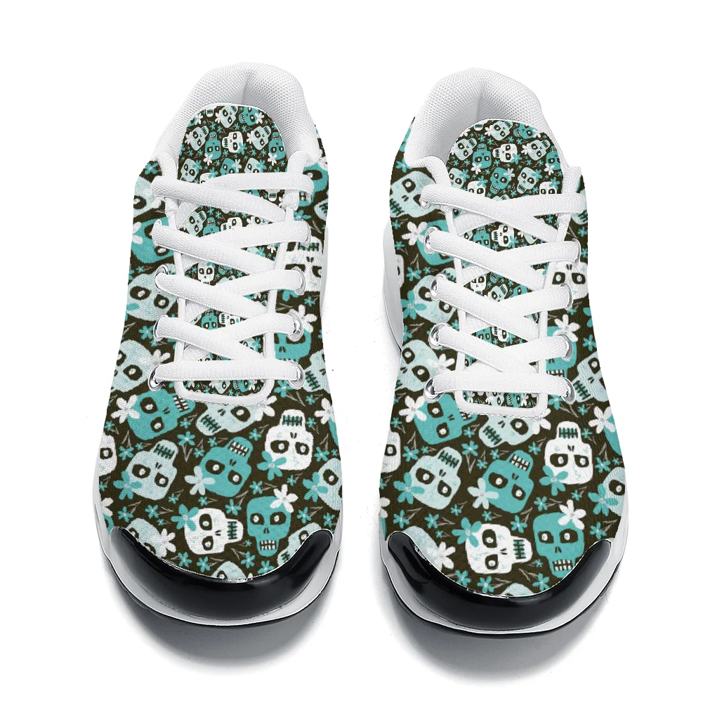 Green skull print casual air-c - огляд і ціна Breathable Mesh Athletic Shoes