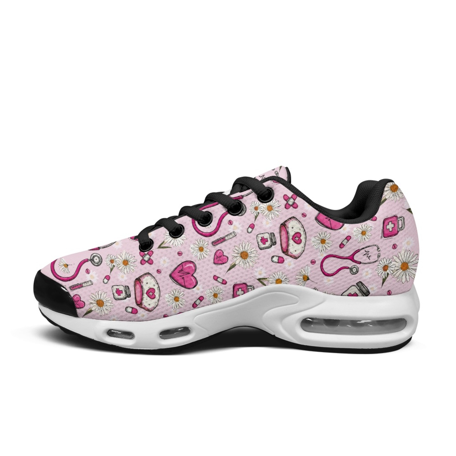PENSTROLL Pink Daisy Hearts So - огляд і ціна Air Cushion Jogger Shoes Men