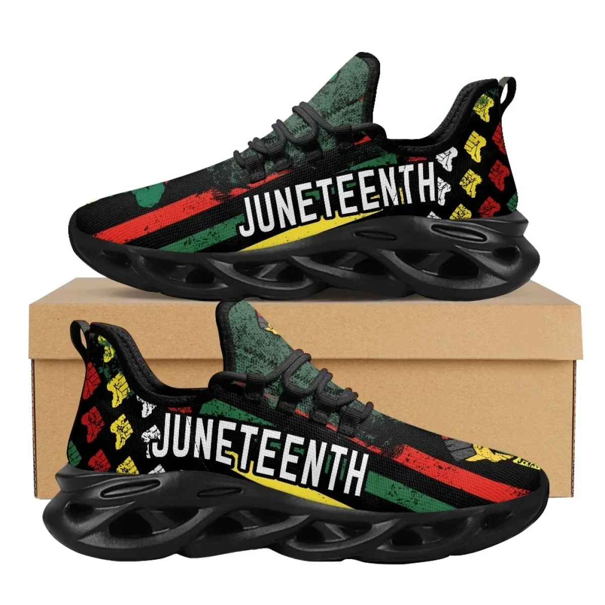 Juneteenth Peace and Love Prin - огляд і ціна Breathable Mesh Athletic Shoes