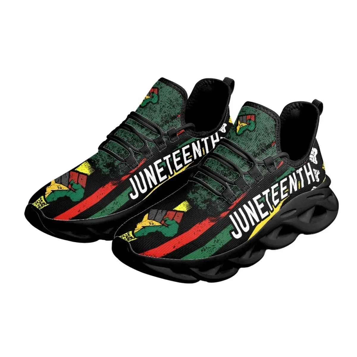Juneteenth Peace and Love Prin - огляд і ціна Breathable Mesh Athletic Shoes
