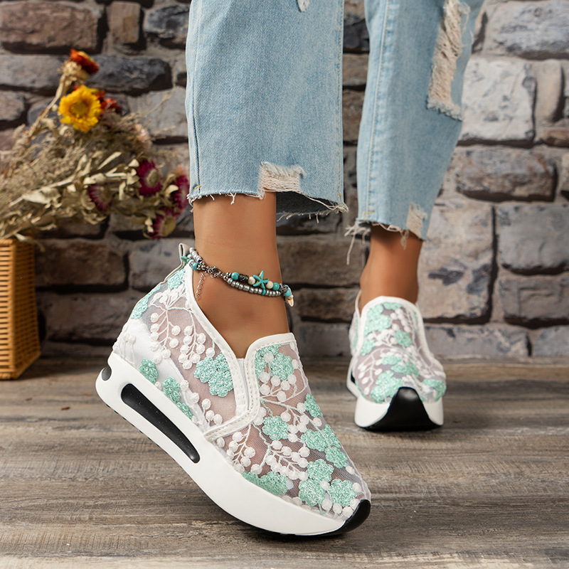 Lace Flats Platform Women Spor - огляд і ціна Breathable Mesh Athletic Shoes