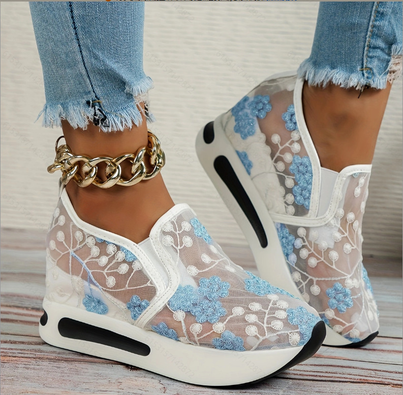 Lace Flats Platform Women Spor - огляд і ціна Breathable Mesh Athletic Shoes