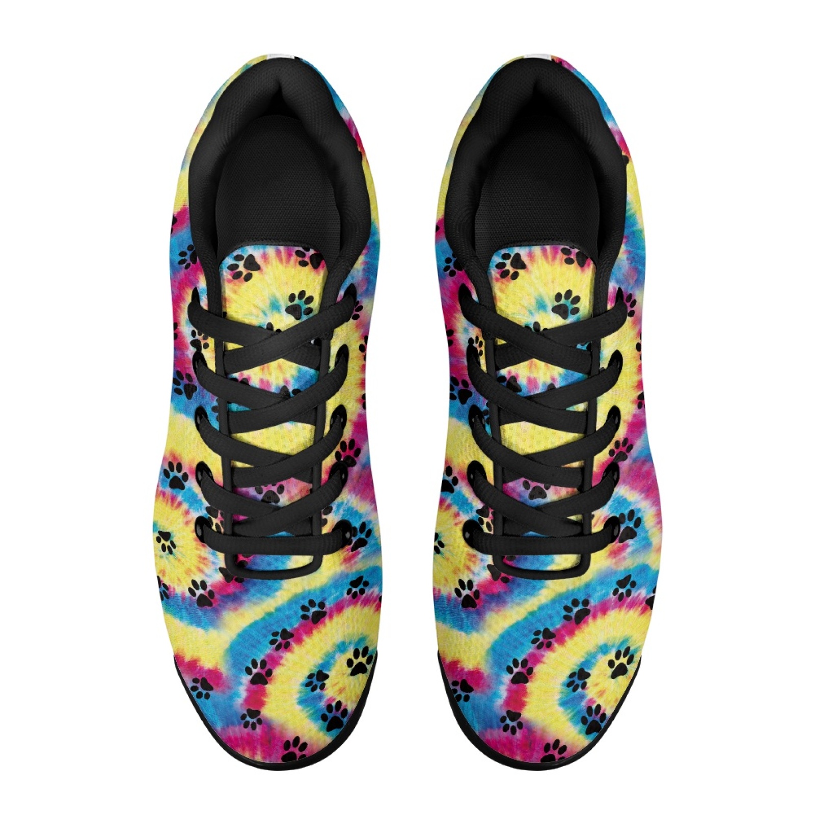 PENSTROLL Tie Dye Paw Print Sh - огляд і ціна Air Cushion Jogger Shoes Men