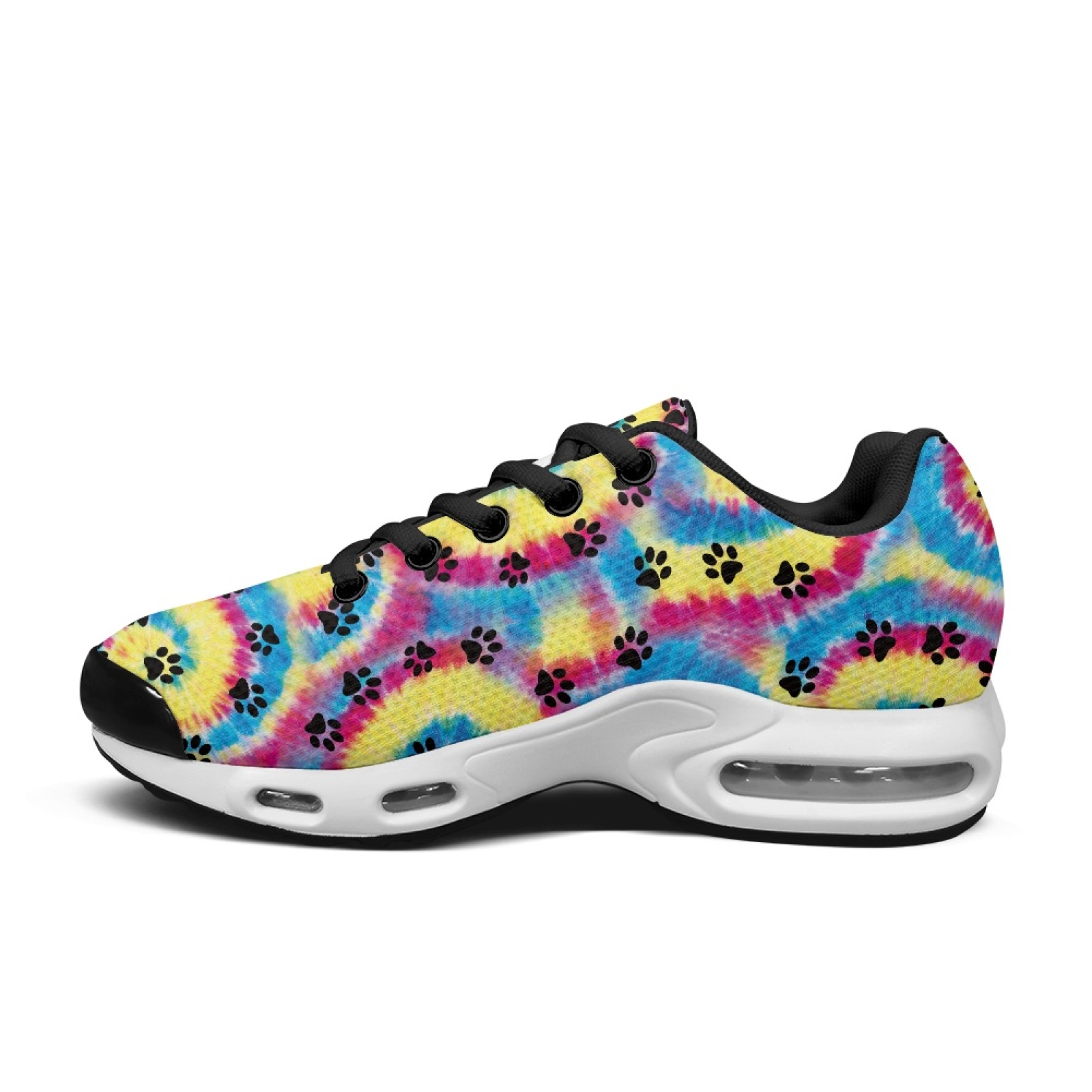 PENSTROLL Tie Dye Paw Print Sh - огляд і ціна Air Cushion Jogger Shoes Men
